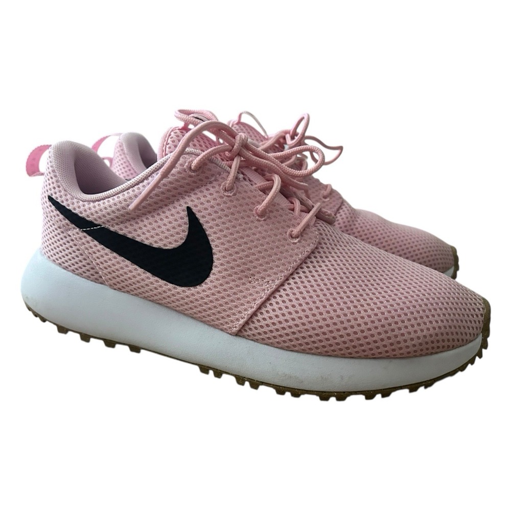 NIKE Roshe Golf Next Nature Mens 7 Med Soft Pink / Black Golf Shoes DV1202-601